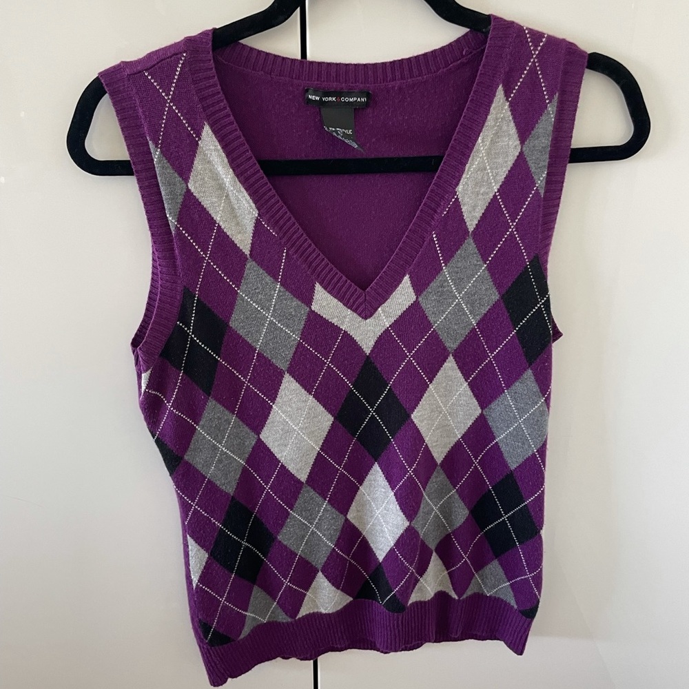 Purple Sweatervest